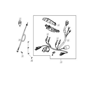 Compteur Kymco Delivery 4 temps noir