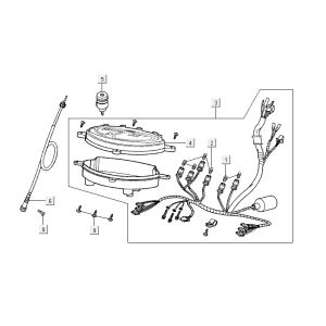 Compteur Kymco Yup 2t ac rouge