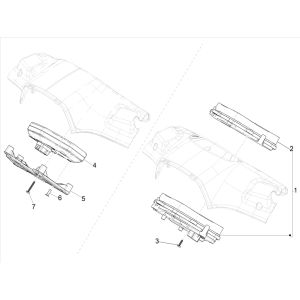 Compteur de vitesse Vespa Sprint 125 4T 3V IE ABS E5 2021 (EMEA)