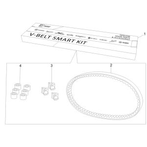 Kit de transmission Piaggio Liberty 125 4 temps 3V IE ABS (IGET Euro 5)