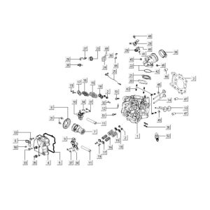 Cache-culasse Kymco Downtown 300i blanc