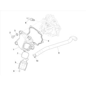 Cache culbuteur pour Vespa GTS 300 HPE 4T 4V IE ABS E4 2019 (EMEA)