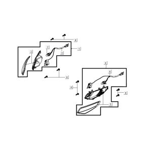 indicateur AGILITY 16+ 4T 200i Argent Métallique Mat