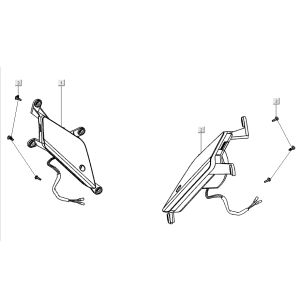 Feu clignotant pour Kymco Super 8 Street 4 temps bleu