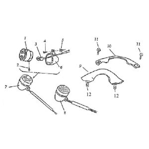 Clignotant pour Turbho RG50 bleu crème