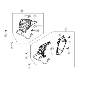 Feu clignotant avant Kymco Vitality 4t ac anthracite