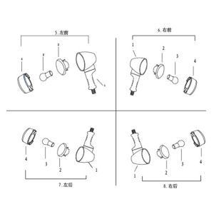 Feux clignotants Agm Caferacer
