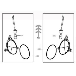 Feux clignotants China Retro Extra blanc mat