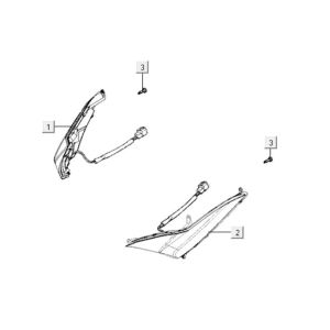 Clignotants Kymco Xciting 400i Noir nacré