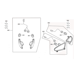 Clignotants Rover GT bleu foncé mat