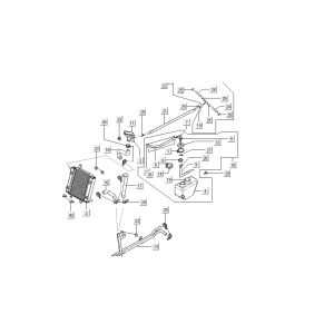 Refroidissement Kymco B&W LC 2 temps argent