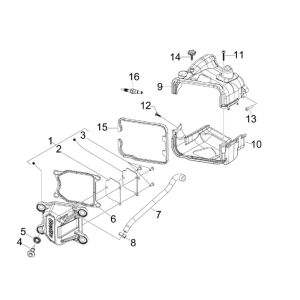 Couvercle de valve de réfrigérateur Vespa Lx 45 mm 4 temps 4 soupapes