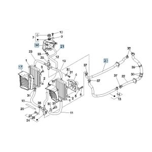 Système de refroidissement Vespa GTV 250 4T 4V IE