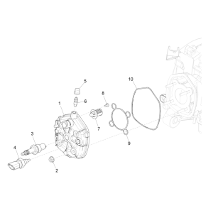 Culasse - Bougie d'allumage Piaggio NRG Power 50 2 temps LC Euro 4