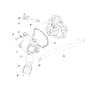 Couvre-bâton Piaggio MP3 300LT Sport 2009-2014
