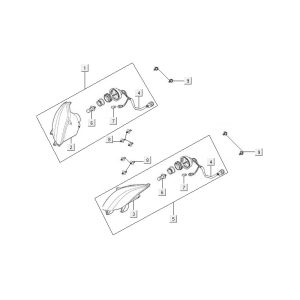 Optique de phareKymco MXU 500