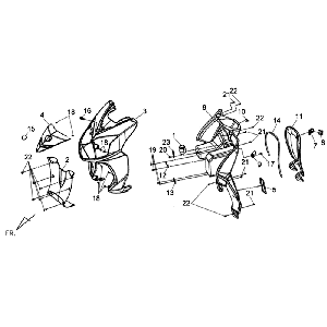Clignotants pour phares Sym Jet 4 (WH006) blanc