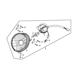 Optique PharekPL Sym Fiddle II Euro4 (WH-006) blanche