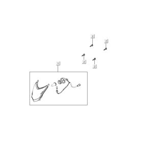 Optique de phareKymco Agility 10' 4 temps argent