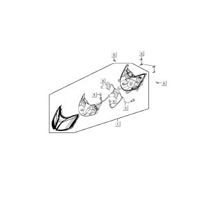 Optique de phareKymco Delivery 4 temps blanc