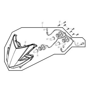 Optique de phareKymco Myroad 700i