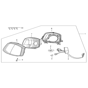 Optique de phareNeco Lola blanc