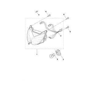 Optique de phareYamaha Aerox 2 temps