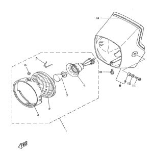 Phare Yamaha DT-50 MX