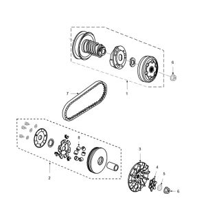Variateur d'embrayage Peugeot Vivacity 3 2 temps