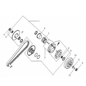 Embrayage Generic Xor Williams 2009 2 temps