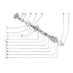 Embrayage Gilera Runner 180cc FXR 2 temps