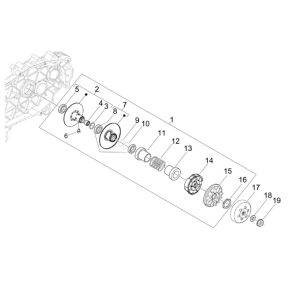 Embrayage GTS 125 IE