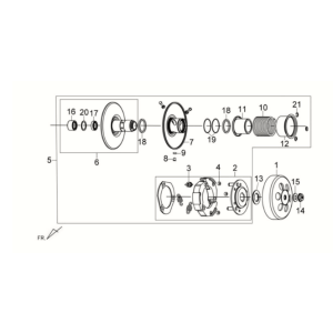 Embrayage Sym Fiddle II 125S