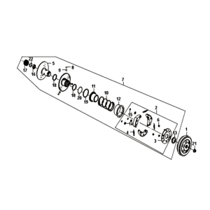 Embrayage Sym Fiddle II Euro4 (WH-006) blanc