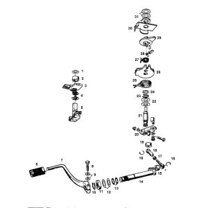 Arbre de commutateur Kreidler 3 vitesses