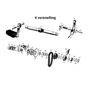 Boitier de pédalier Kreidler 4 accelerate