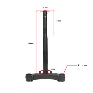 Té de fourche Kymco Agility 12 pouces