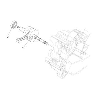 Vilebrequin Vespa Primavera 25 km 4 temps 2 soupapes