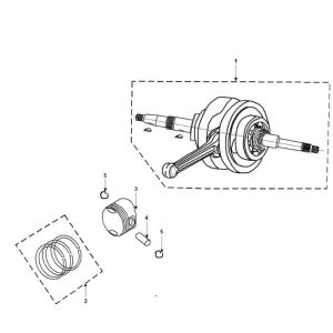 Vilebrequin Peugeot Vivacity 3 4 temps