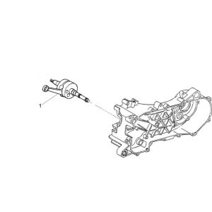 Vilebrequin Piaggio Zip 2000 4 temps AC