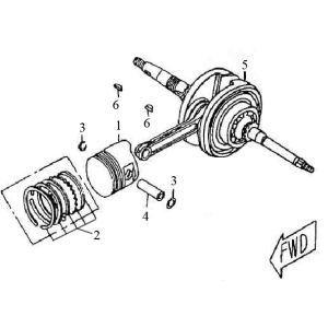 Vilebrequin Turbo RG50 125cc