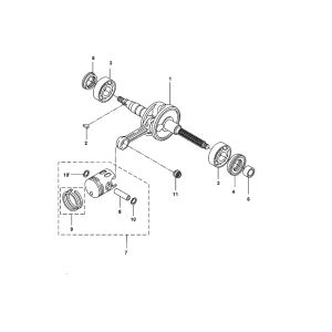 Vilebrequin Yamaha Aerox 2 temps 2013