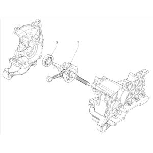 Vilebrequin 4 temps Piaggo Zip (injection euro5 IGET)