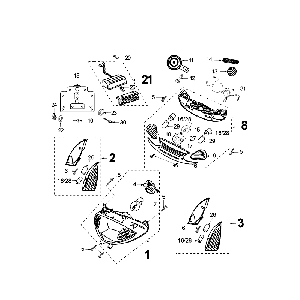 Lumière Peugeot Vivacity Bleu