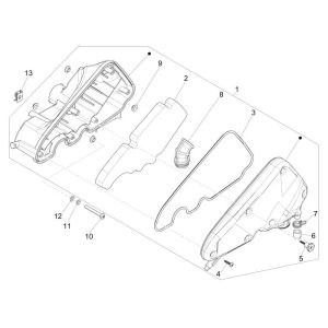 Boîte à air  2 Vespa Sprint 25 km 4 temps 2 soupapes