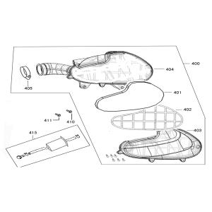 Boîte à air  AGM Star50 creme terra