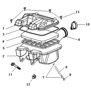Boîte à air  AGM Strada