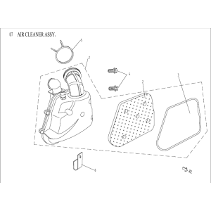 Boîte à air  AGM Venom green