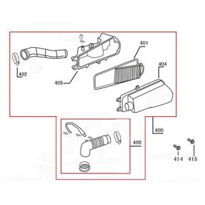 Boîte à air  China R8 blanc