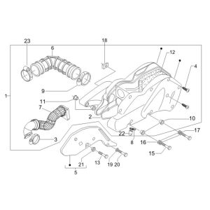 Boîte à air  Gilera Runner 200cc VXR 4 temps 2006